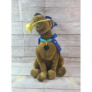 Vintage Plush Scooby Doo Wizard Stuffed Animal Dog Magician Cartoon Network 18"